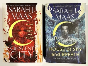 Crescent City Series by Sarah J Maas Books 1 & 2 Trade Paperbacks - Imagen 1 de 4