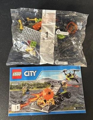 LEGO CITY 60124 LAVA COLLECTION UNIT, DRONE & MINIFIGURES SPLIT FROM THE SET NEW - Image 1 of 4