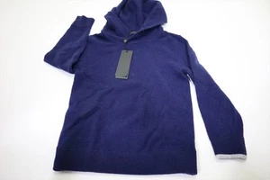 Greyson Koko Hoodie - Youth 70% Wool/30% Cashmere Sweater Boys Small Abyss 1058D - Picture 1 of 5