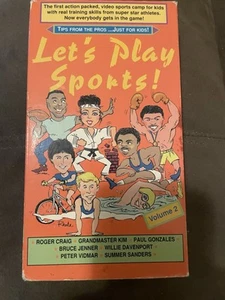 Let’s Play Sports Volume 2 On VHS Bruce Jenner One Of The Pros Giving Tips. - Picture 1 of 4