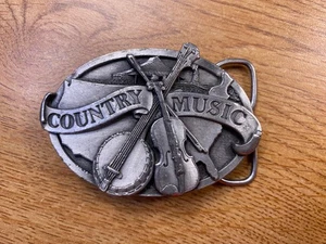 Country Music Belt Buckle (1984) - Picture 1 of 4