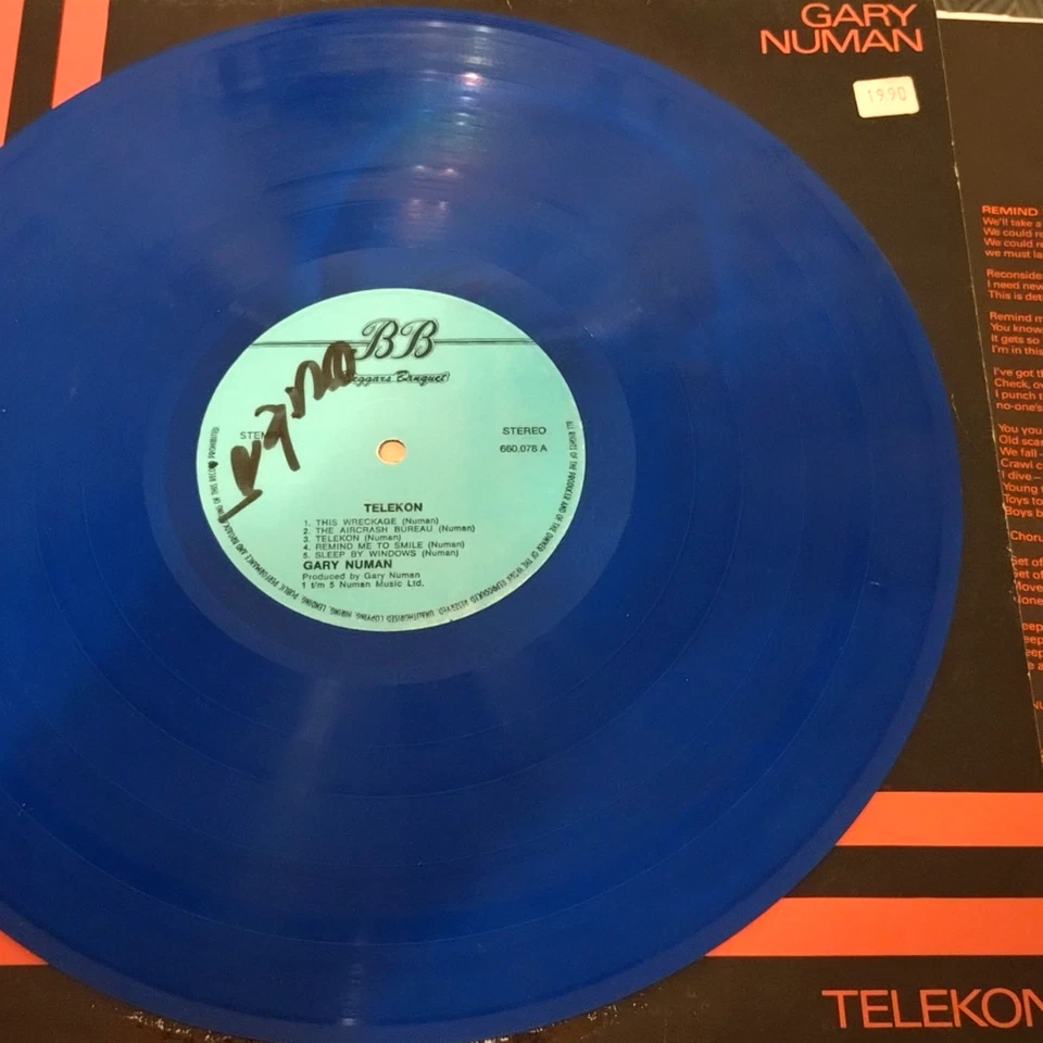 GARY NUMAN LP - TELEKON BLUE VINYL - DUTCH IMPORT HOLLAND 1980 SYNTH / NEW WAVE - Image 1 of 4