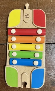 Xylophone sensory rail track by Hape, wooden train railway accessory - Picture 1 of 6