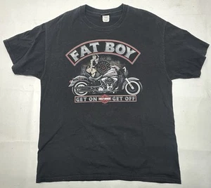 Harley Davidson Motor Cycles Fat Boy T-Shirt Herren Large ABC Harley Davidson - Bild 1 von 9