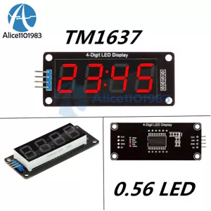 0.56 Inch TM1637 4-Bits Red Digital LED Display Clock Tube Display for Arduino - Picture 1 of 8