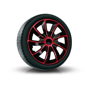 Z458765 Radkappen Radzierblenden SATZ (4Stück) 16 Zoll rot/schwarz QUAD - Bild 1 von 1