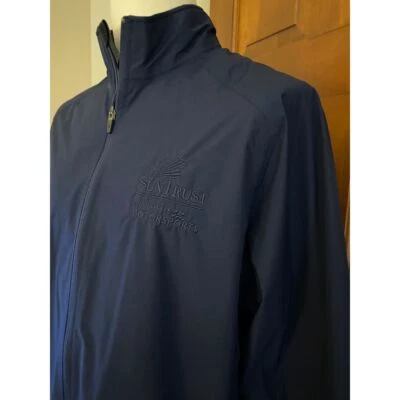 Zero Restriction Vented Windshirt Mens Large Navy Full Zip Golf Windbreaker - Image 1 of 4