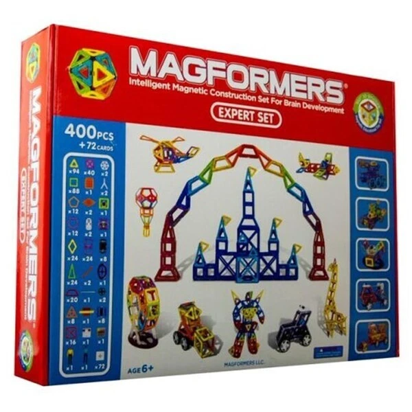 MAGFORMERS 400 PC EXPERT SET - FACTORY SEALED - 63091 - Image 1 of 1