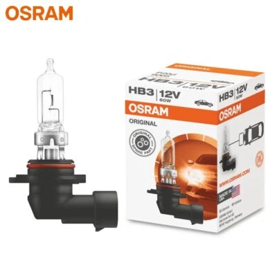 OSRAM HB3 9005 Car Headlight 12V 60W Original Bulb 3200K Standard High Low Beam - Image 1 of 4