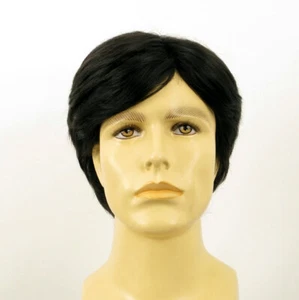 Short Wig For Men Natural Hair black Ref BERNARD 1B - Imagen 1 de 8