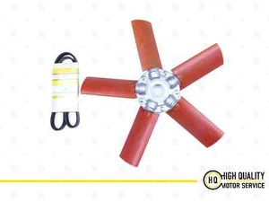 Radiator Fan With Belt For Lister Petter, Onan, 751-41191, LPW, LPWS, LPA, LPWT. - Picture 1 of 3