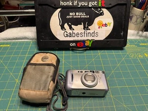 Canon Sure Shot 130u 35mm SLR Film Camera Silver Gray Automatic 38-130mm Lens - Picture 1 of 13