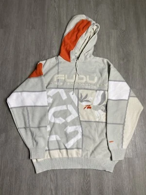 Vintage Y2K Fubu Hooded Sweater Mens Size XXLarge Gray Preowned - Image 1 of 4