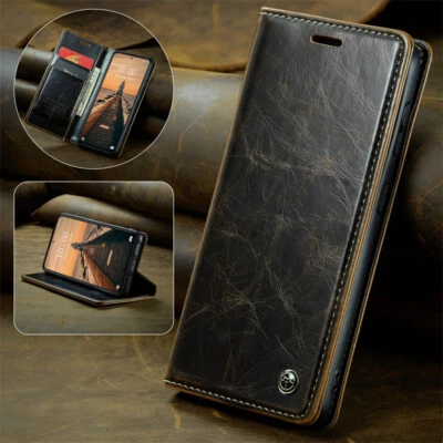 Funda Retro de Cuero Abatible para Xiaomi Redmi Note 12/12 Pro POCO X5 Cubierta Magnética Foto 1 de 4