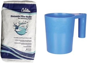 Celatom Diatomaceous Earth Pool Filter Powder + Filter Scoop, 25Lb - Picture 1 of 12