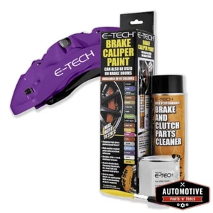 Gloss Purple E-Tech Caliper Paint Kit Drums Hubs Engine Bay Car Van Lorry - Picture 1 of 5