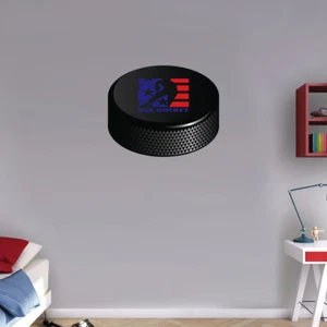 EE. UU. Hockey Hockey Puck NHL Logo Arte Decoración de Pared Pegatina -12"" o 25"" - Imagen 1 de 1