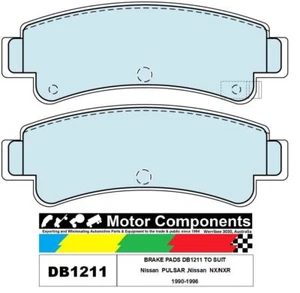 BRAKE PADS DB1211 TO SUIT Nissan PULSAR ,Nissan NX/NXR 1990-1996 - Picture 1 of 2