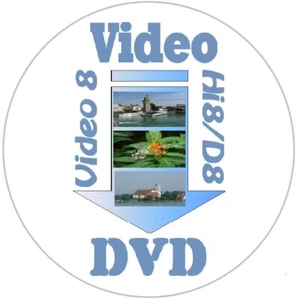 10 Kassetten Video 8 Hi8 oder Digial8 Band überspielen digitalisieren auf DVD - Bild 1 von 2