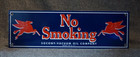 New ListingVintage Mobil No Smoking Porcelain Sign Metal Gas Oil Service Station Pump Ad