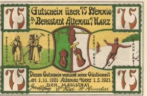 Dinero de emergencia Altenau am Harz (Alemania) 75 peniques GRA17.1 2/6 - Imagen 1 de 2