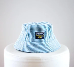 OshKosh B'Gosh By KITH Kids Ltd Edition Collab Bucket Hat Blue Striped Kids OSFA - Picture 1 of 7
