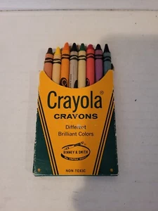 Vintage Crayola Bleistifte Box verschiedene brillante Farben Binney & Smith Nr. 8 - Bild 1 von 4