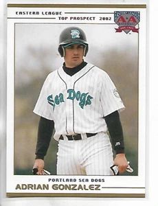 2002 Grandstand Eastern League Adrian Gonzalez Card - Picture 1 of 1