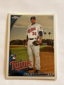 Alex Burnett 2010 Topps Chrome RC Auto #188 Minnesota Twins MLB