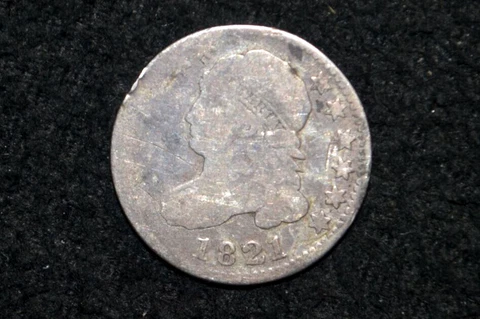 1821 Capped Bust Dime * VG * FREE SHIPPING Cover