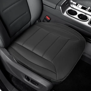 Full Surround Front Car Seat Cover Leather Pad Mat Auto Seat Cushion Protector - Picture 1 of 13