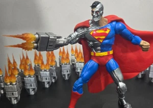 mcfarlane CYBORG SUPERMAN ARM CANNON WITH CAPE S SYMBOL - Picture 1 of 13