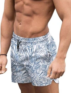 Men's Beachwear Summer Holiday Swim Trunks Quick Dry Swimsuit Beach Shorts De... - Picture 1 of 6