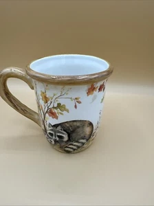 Zertifiziert International Pine Forest Waschbär Familie Kaffeebecher 14 Oz - Bild 1 von 7