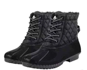 SPORTO Women's Andie Boots Insulated Waterproof & Repellent Duck Black US Sz 7 - Picture 1 of 5