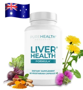 PureHealth Research Liver Health - Milk Thistle, Detox & Cleanse Repair Formula - Picture 1 of 7