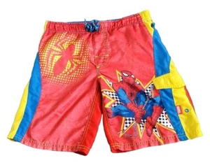 Marvel Disney Store Boys Spider-Man Swiming Trunk Short Sz 7/8 - Picture 1 of 13