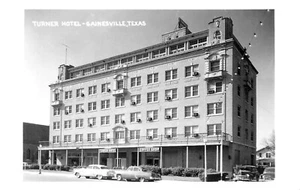 GAINESVILLE, TEXAS, HOTEL TURNER, RPPC, POSTAL VINTAGE (X3) - Imagen 1 de 2