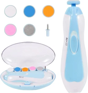 Baby Nail Trimmer Electric, Low Noise Newborn Safe Nail Clipper Kit with Light a - Picture 1 of 6