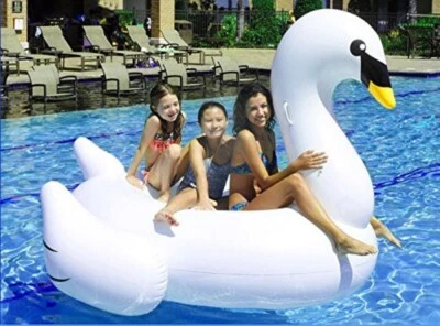 Inflatable Giant Swan 75" Rideable Toy Party Leisure Giagantic Float 388328-LF - Image 1 of 2