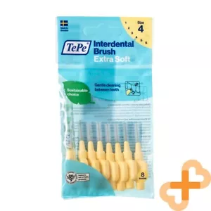 TePe Extra Soft Interdental Zahnbürste 0.7 MM Gelb 8 Stück Größe 4 - Bild 1 von 24