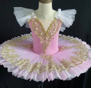 Girls Ballet Skirt Professional Classical Tutu Costumes Performance Dress Rhythm - Picture 1 of 9