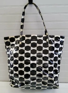 Kate Spade Bon Shopper Daycation Tote Bag Black and Cream Purse - Picture 1 of 8