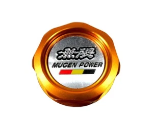 Yellow Mugen Power Racing Oil Filler Cap Oil Tank Cover Aluminum For Honda Cars - Picture 1 of 5