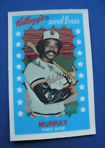 1982 Kellogg's 3-D super stars Eddie Murray Baltimore Orioles #64