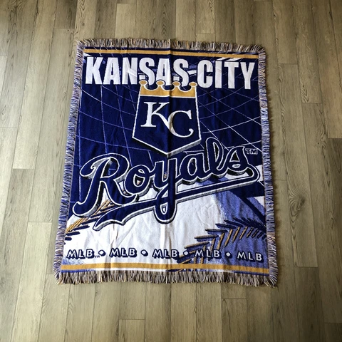 Kansas City Royals Baseball MLB Throw Blanket The Northwest Co. Made USA 57 X 45 Cover