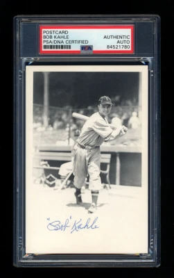 BOB KAHLE SIGNED GEORGE BRACE POSTCARD PHOTO AUTO PSA/DNA AUTOGRAPHED - Image 1 of 2