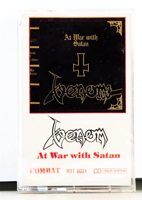 Venom - At War With Satan (cassette) no bar code - Image 1 of 2