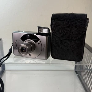 Cámara Canon Ixus Z65 APS vintage apuntar y disparar años 80/90 plateada con estuche funcionando - Imagen 1 de 18