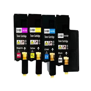 4 Laser Toner Cartridges For Dell C1660 C1660W C1660CN Printer ( MIX COLOURS) - Picture 1 of 7